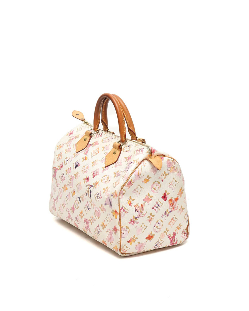 Louis Vuitton Monogram Aquarelle Speedy 30 Bag