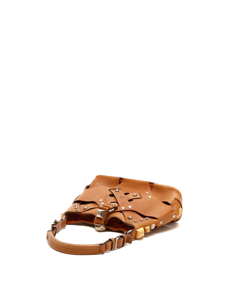 Prada Lattice Stud Hobo Bag