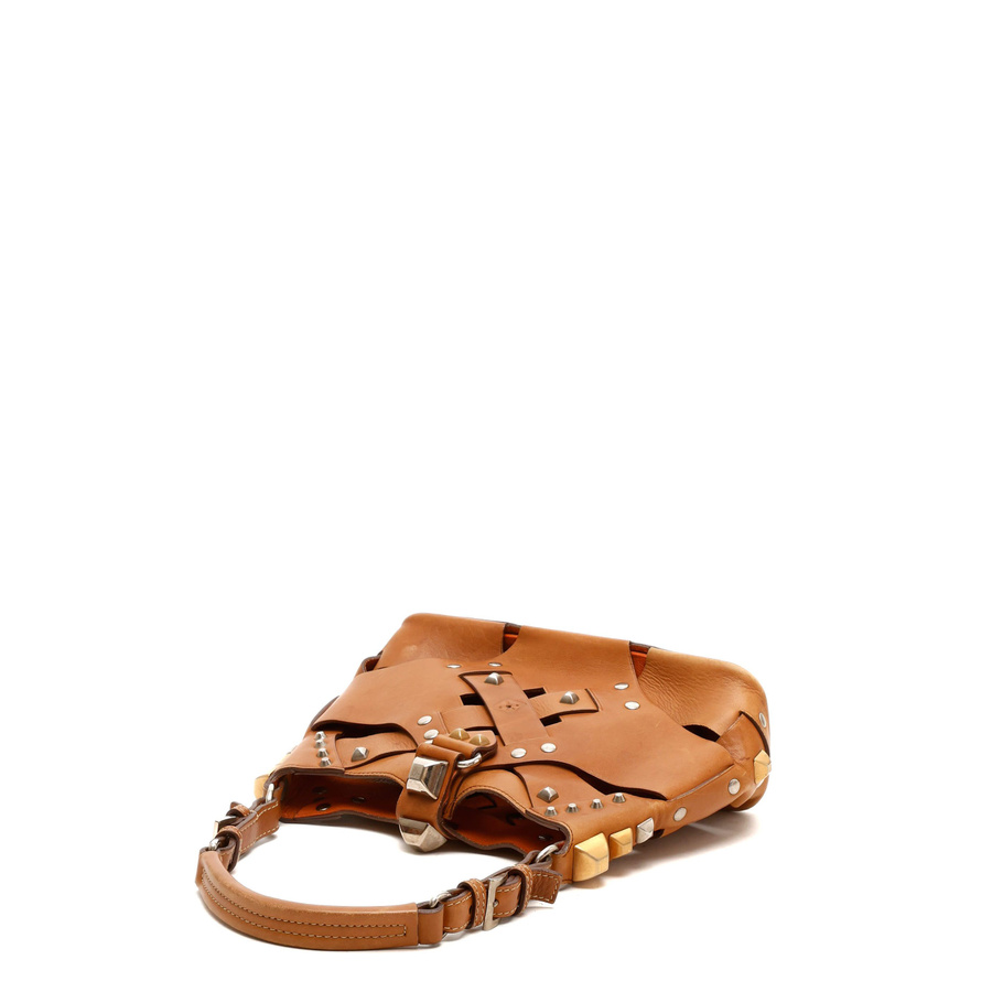 Prada Lattice Stud Hobo Bag