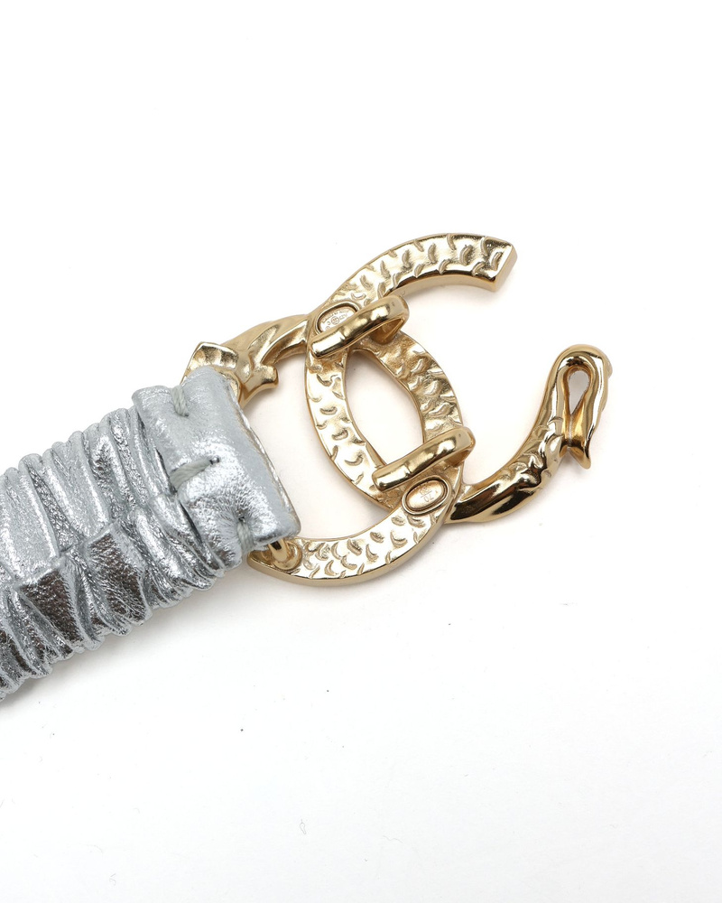 Chanel Coco Mark Rhinestone Waist Belt, Size 70