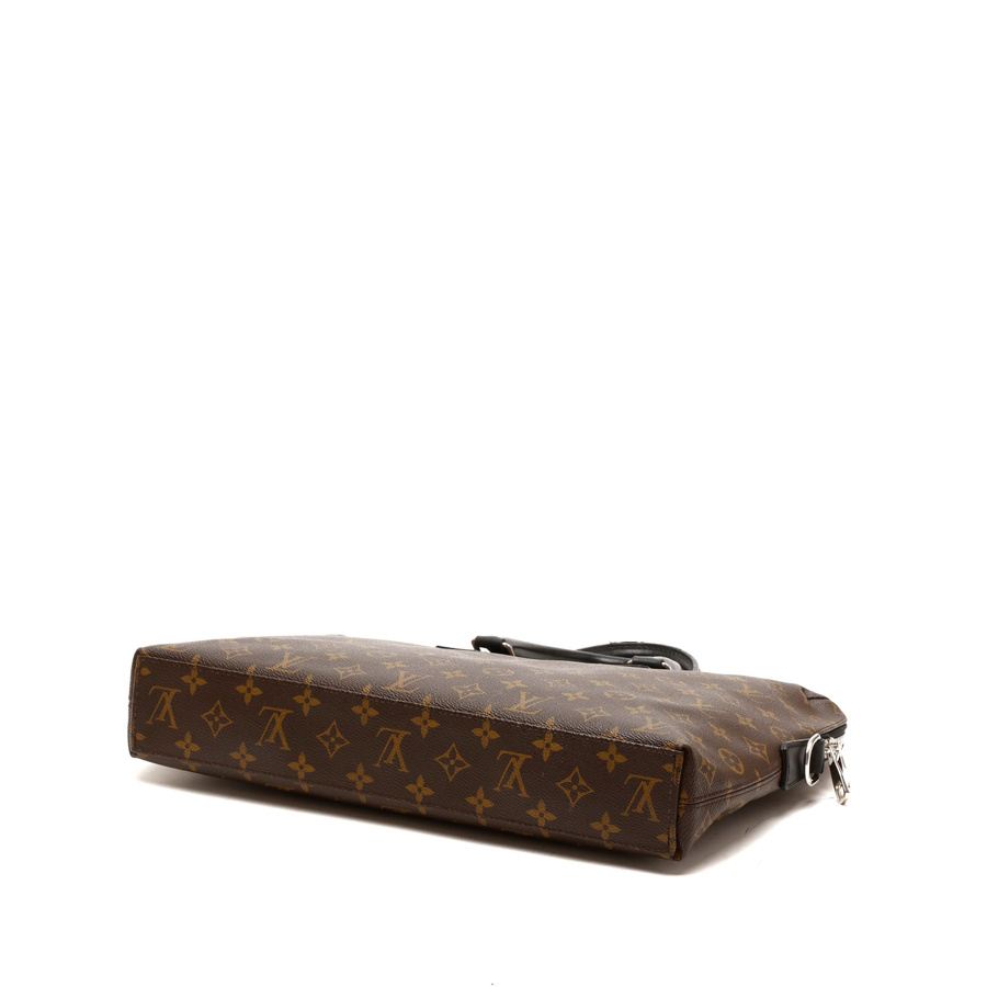 Louis Vuitton Monogram Macassar Porte-Document Jour Business Bag