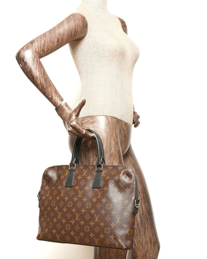 Louis Vuitton Monogram Macassar Porte-Document Jour Business Bag