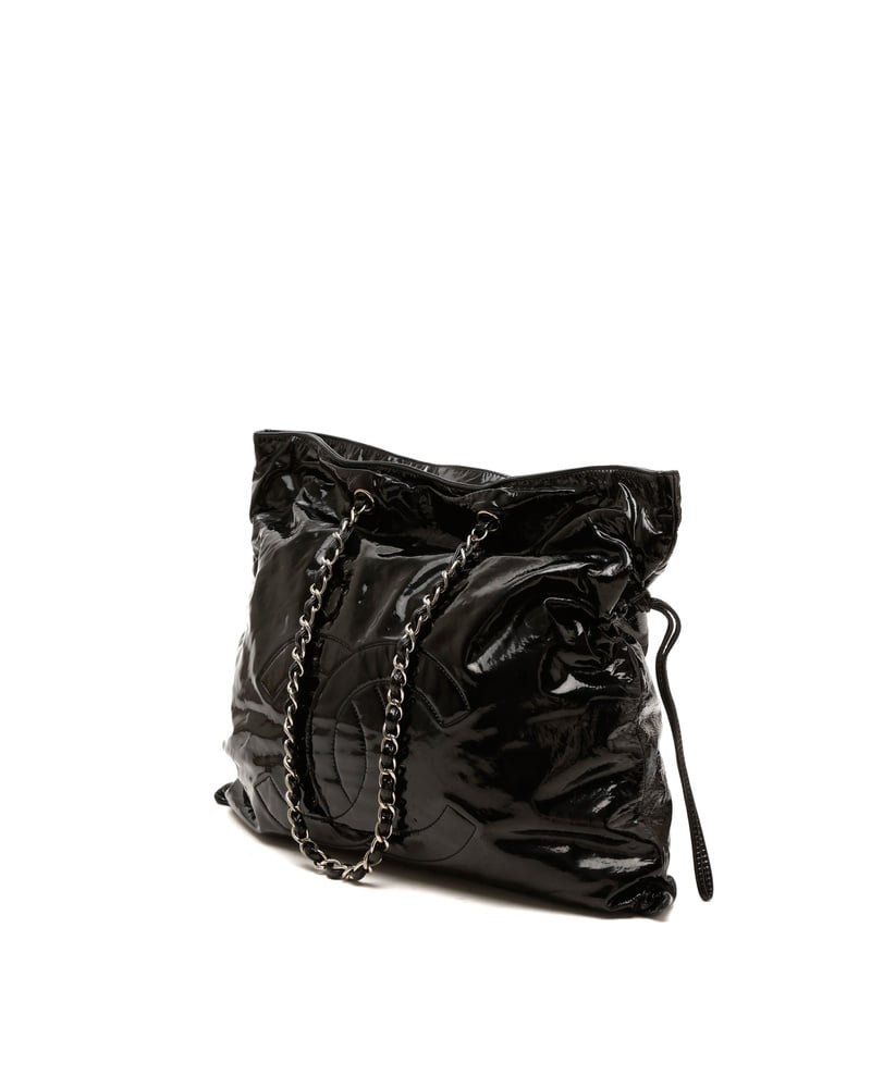 Chanel CC Vinyl Chain Tote Bag