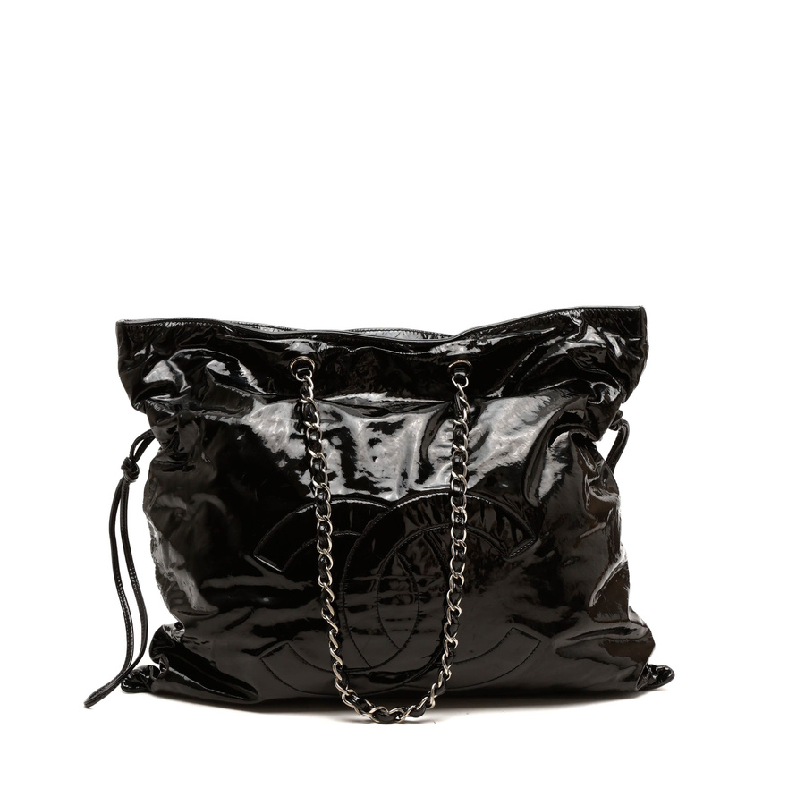 Chanel CC Vinyl Chain Tote Bag