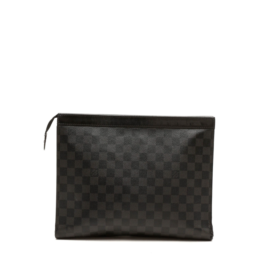 Louis Vuitton Damier Graphite Pochette Pochette Voyage MM Clutch Bag