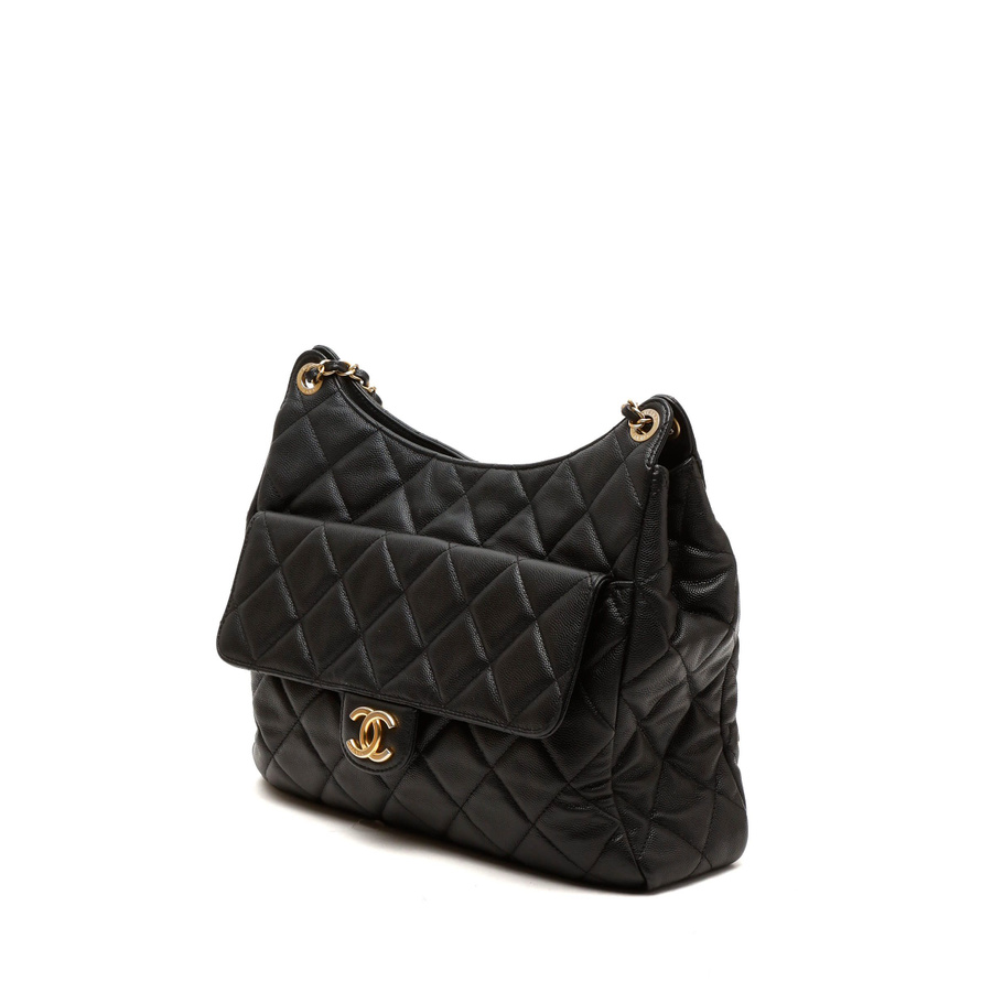 Chanel Caviar Large Wavy CC Bag