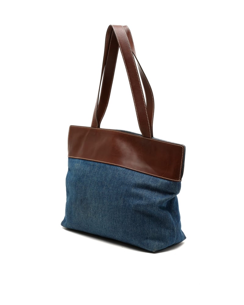 Chanel Coco Mark Denim Tote Bag