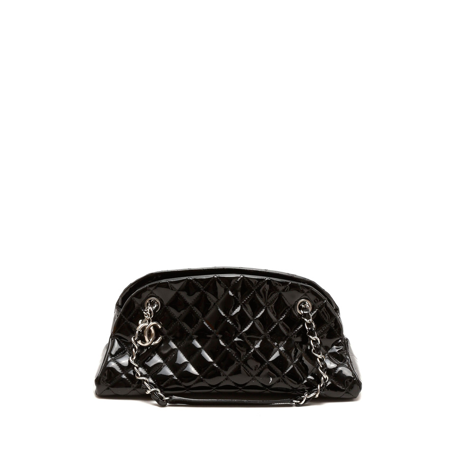Chanel Patent Just Mademoiselle Bowling Bag