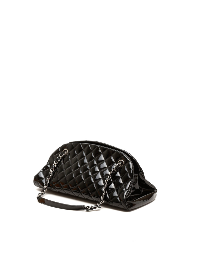 Chanel Patent Just Mademoiselle Bowling Bag