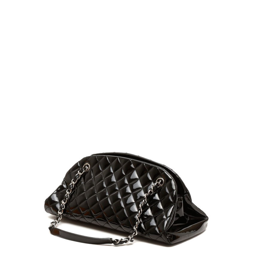 Chanel Patent Just Mademoiselle Bowling Bag