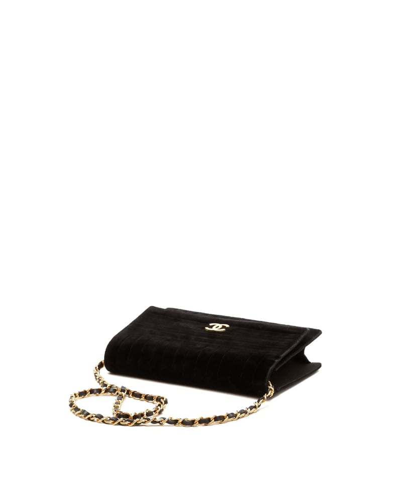Chanel Velvet Single Flap Bag