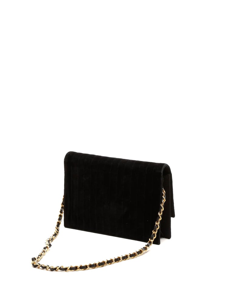 Chanel Velvet Single Flap Bag