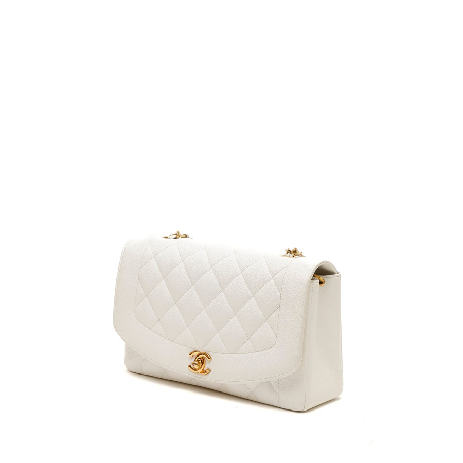 Chanel CC Diana Caviar Flap Bag