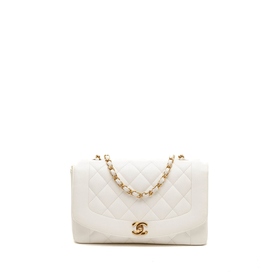 Chanel CC Diana Caviar Flap Bag
