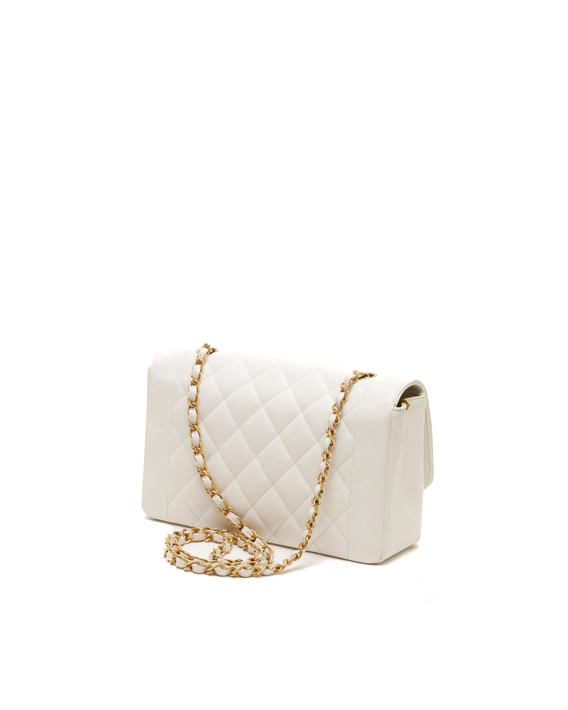 Chanel CC Diana Caviar Flap Bag
