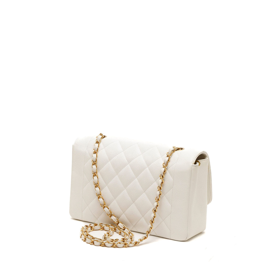 Chanel CC Diana Caviar Flap Bag