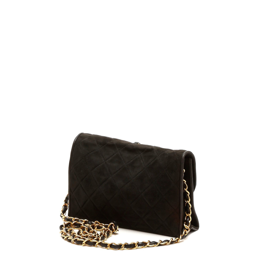 Chanel Suede Tassel Flap Bag