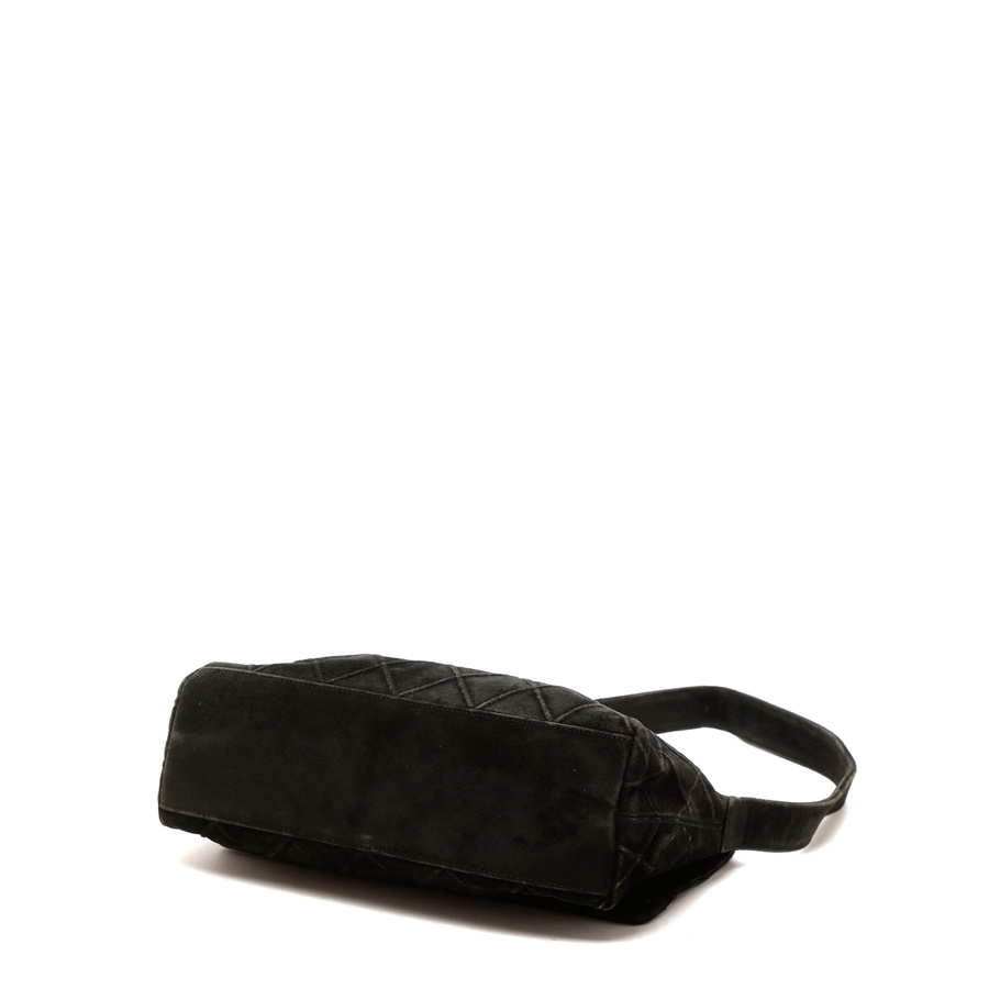 Chanel CC Suede Flap Bag