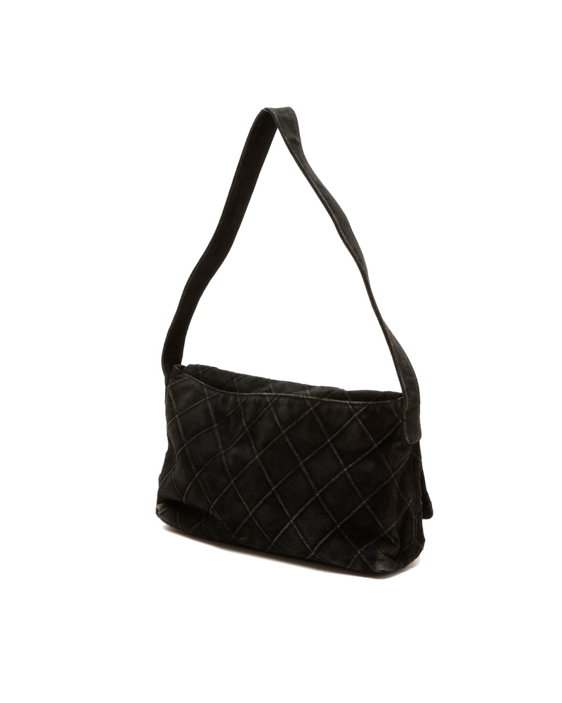 Chanel CC Suede Flap Bag