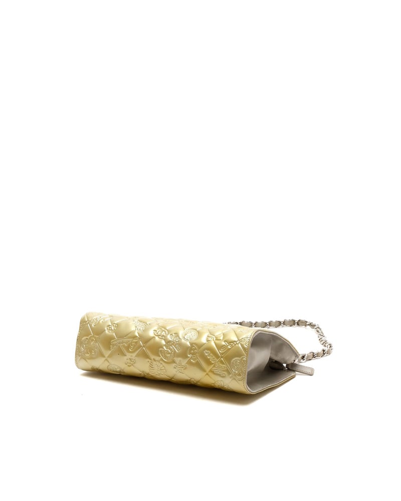 Chanel Patent Precious Symbols Pochette Bag