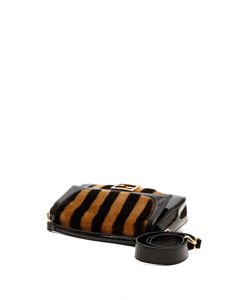 Fendi Shearling Baguette Bag