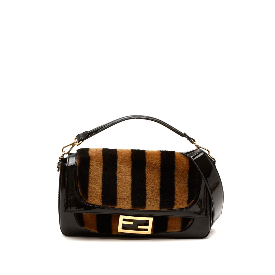 Fendi Shearling Baguette Bag