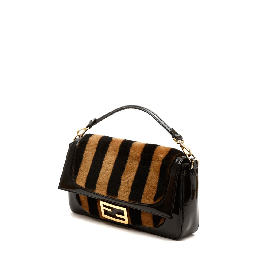 Fendi Shearling Baguette Bag