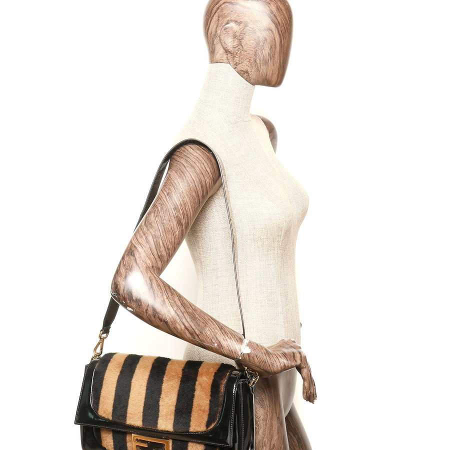 Fendi Shearling Baguette Bag