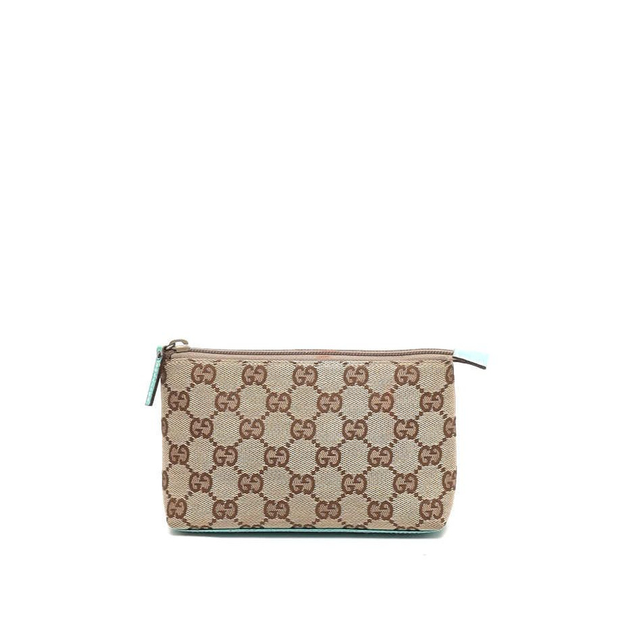 Gucci GG Canva Leather Pouch