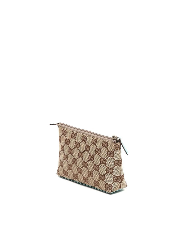 Gucci GG Canva Leather Pouch
