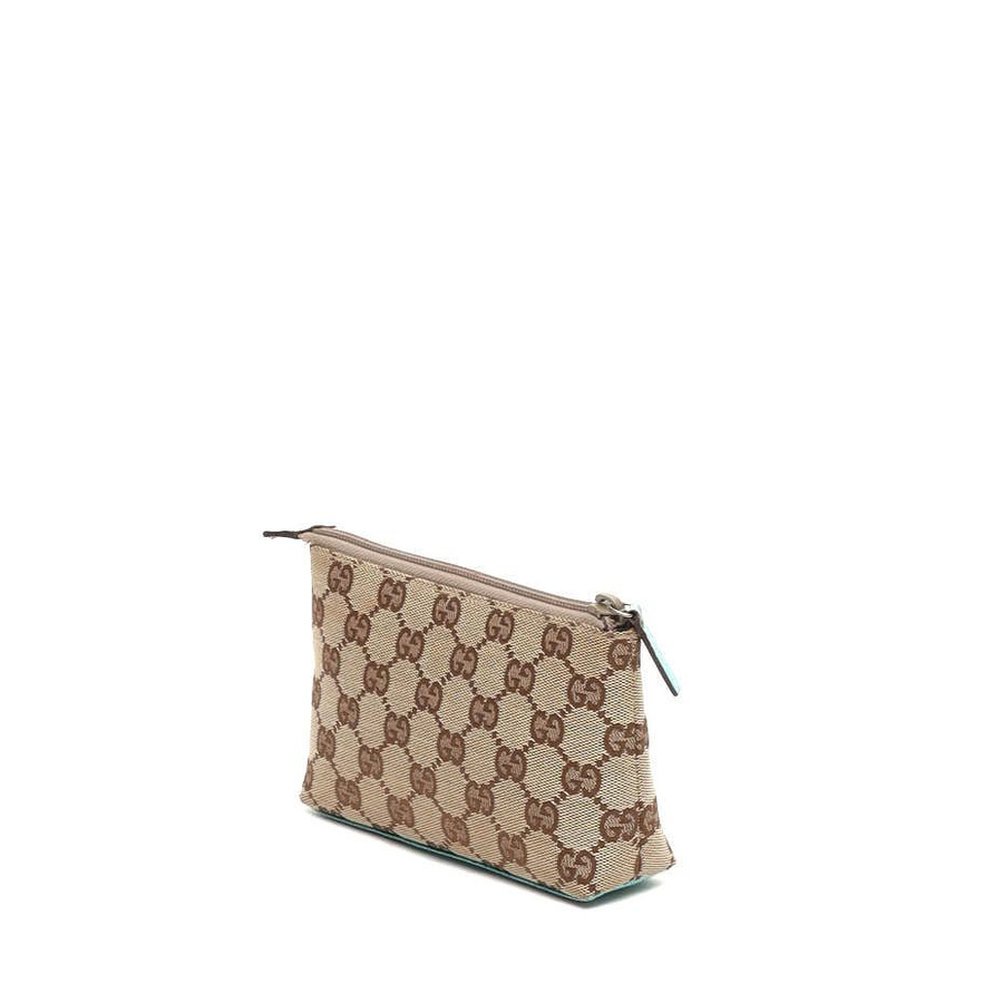Gucci GG Canva Leather Pouch