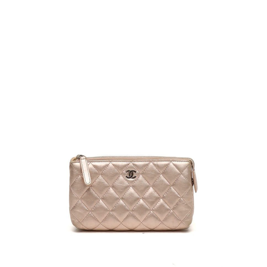 Chanel Coco Mark Metallic Pouch