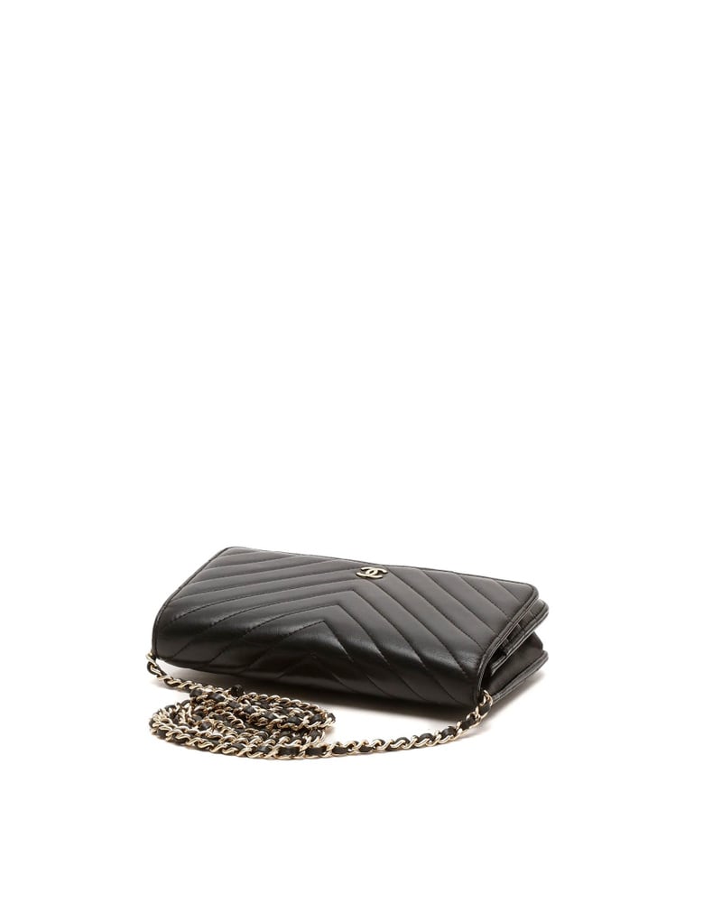 Chanel Chevron Wallet On Chain Bag
