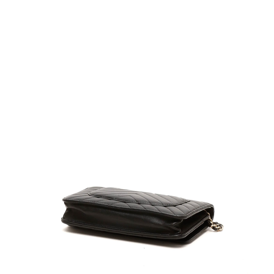 Chanel Chevron Wallet On Chain Bag