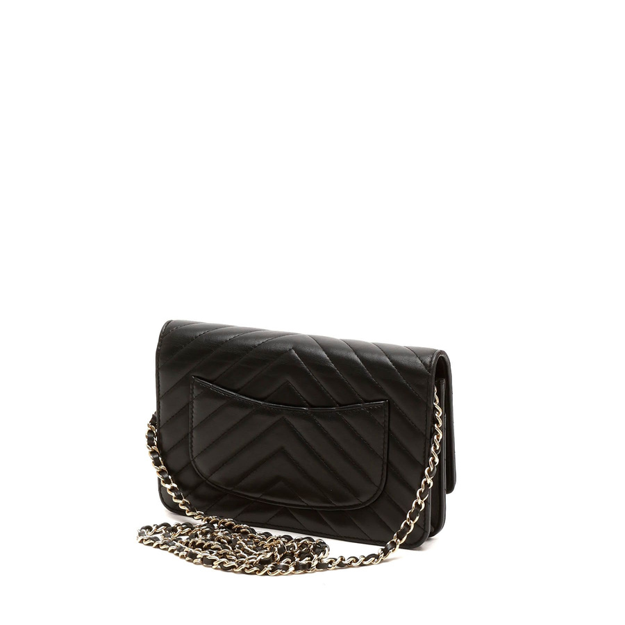 Chanel Chevron Wallet On Chain Bag