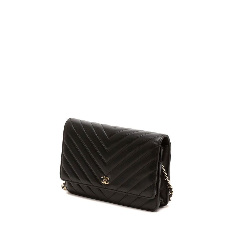 Chanel Chevron Wallet On Chain Bag