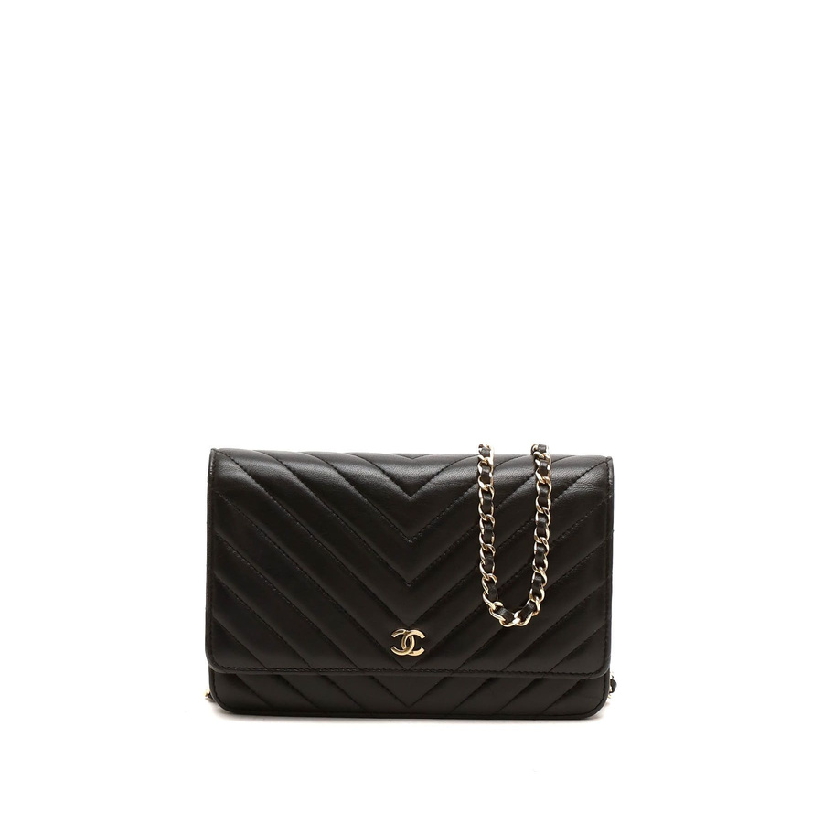 Chanel Chevron Wallet On Chain Bag
