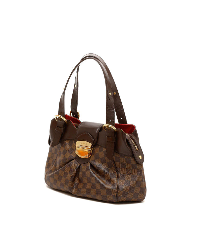 Louis Vuitton Damier Ebene Sistina PM Shoulder Bag