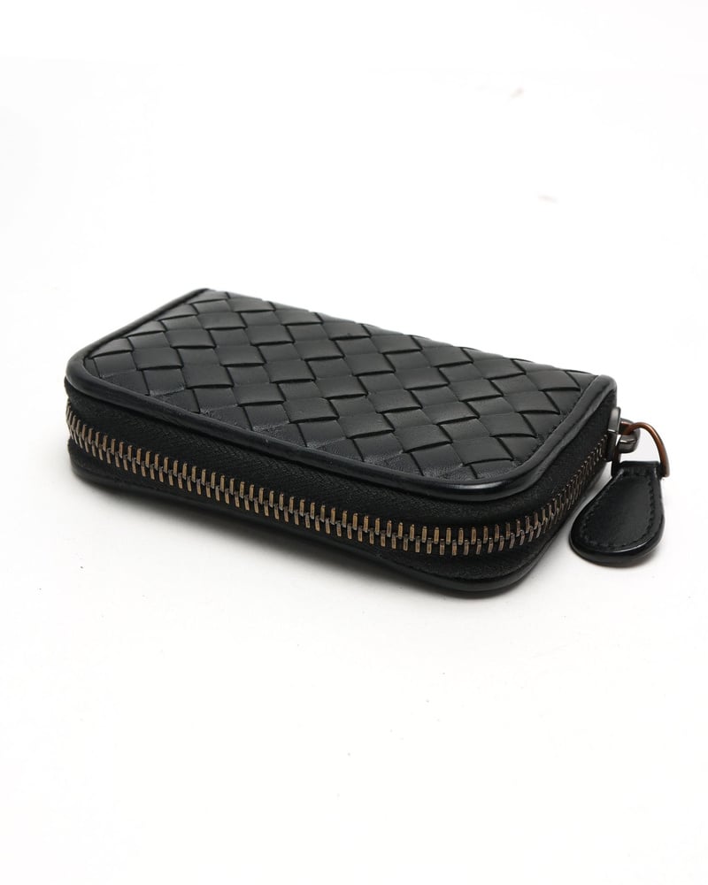 Bottega Veneta Intrecciato Zip Around Card Holder