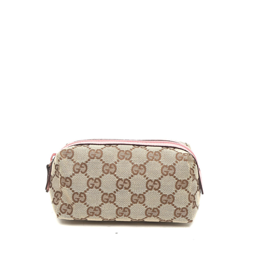 Gucci GG Leather Canva Pouch