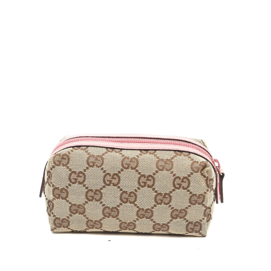 Gucci GG Leather Canva Pouch