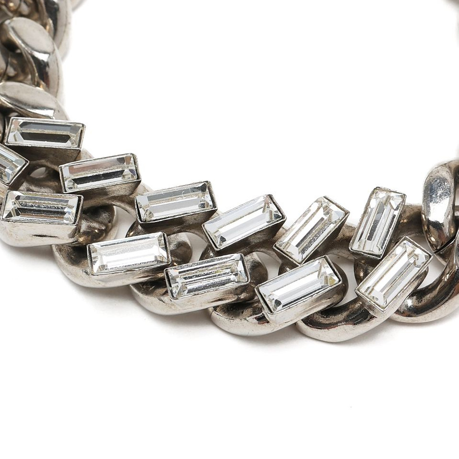 Saint Laurent Rhinestone Chain Bracelet
