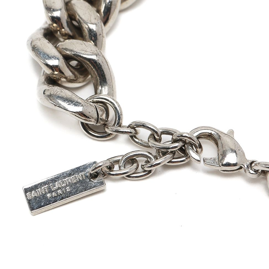 Saint Laurent Rhinestone Chain Bracelet