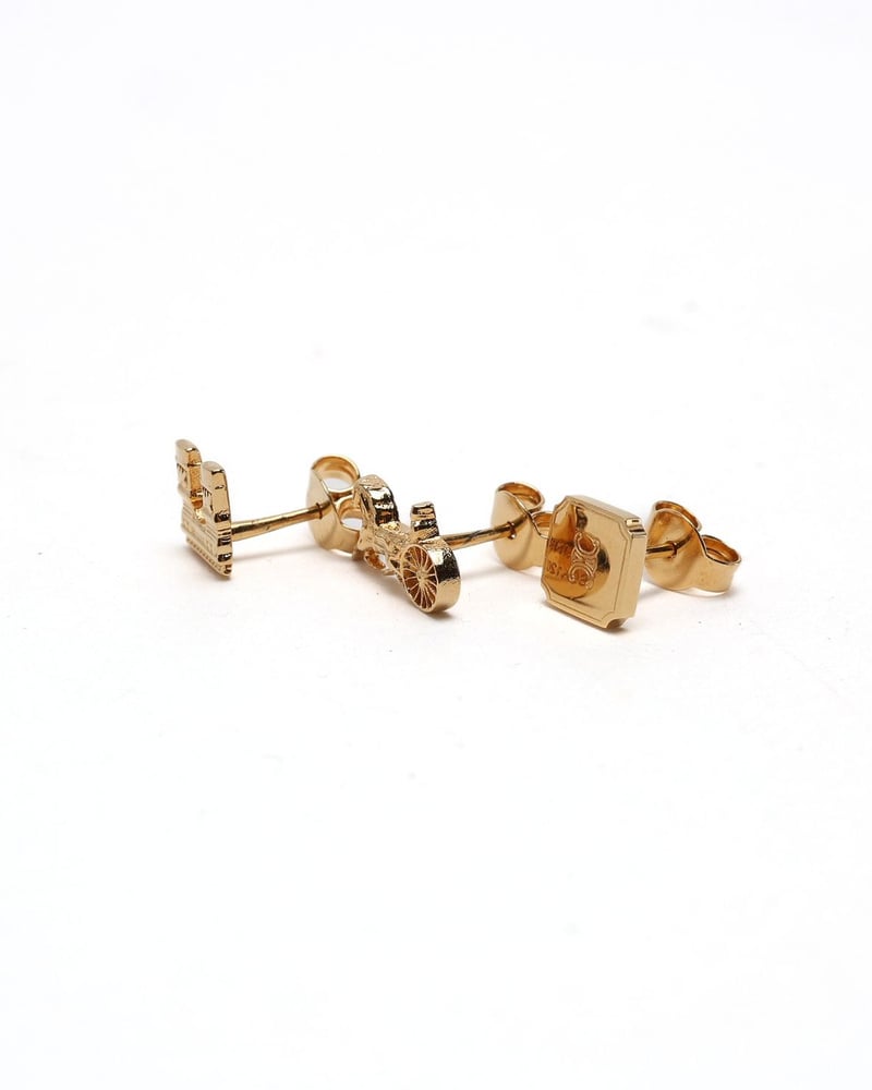 Céline 3-piece set, Horse Carriage, Triomphe and Logo Earrings