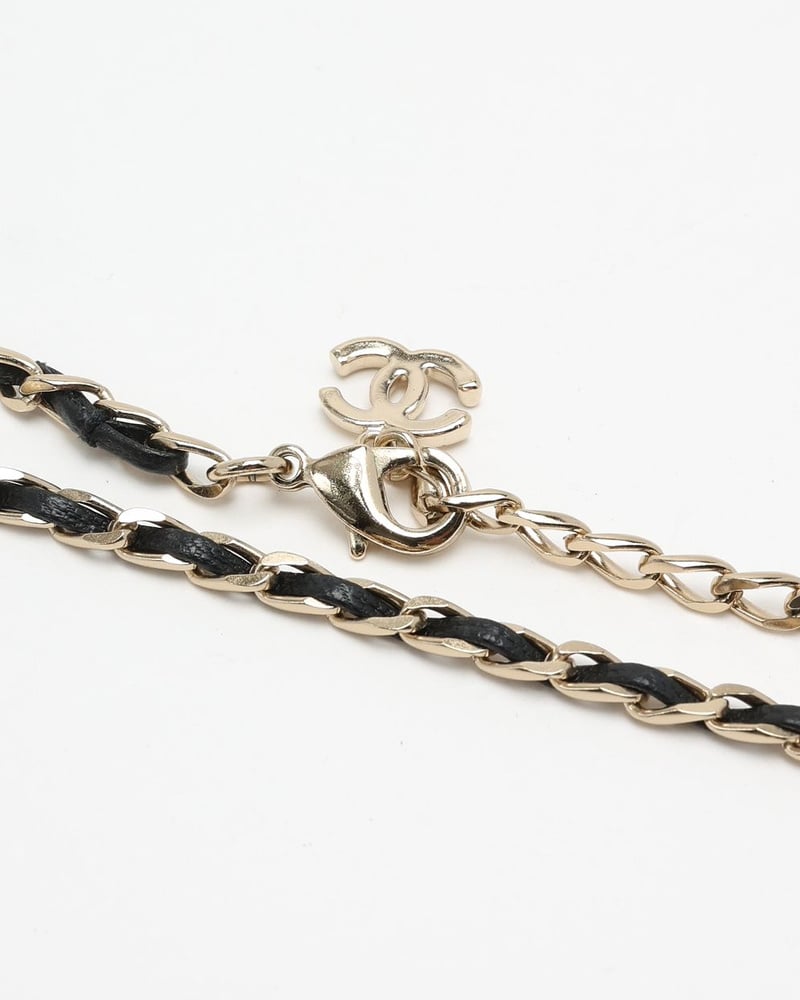 Chanel Leather Chain Choker