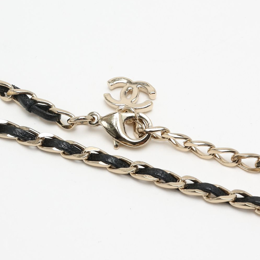Chanel Leather Chain Choker