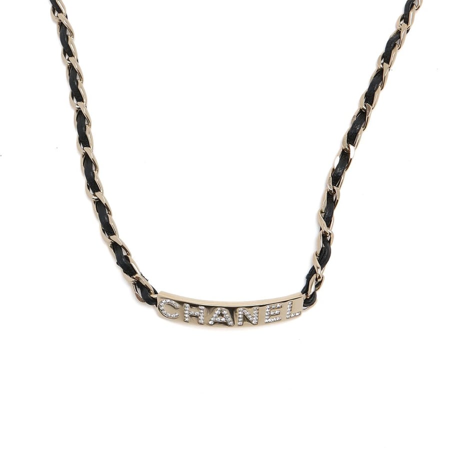 Chanel Leather Chain Choker