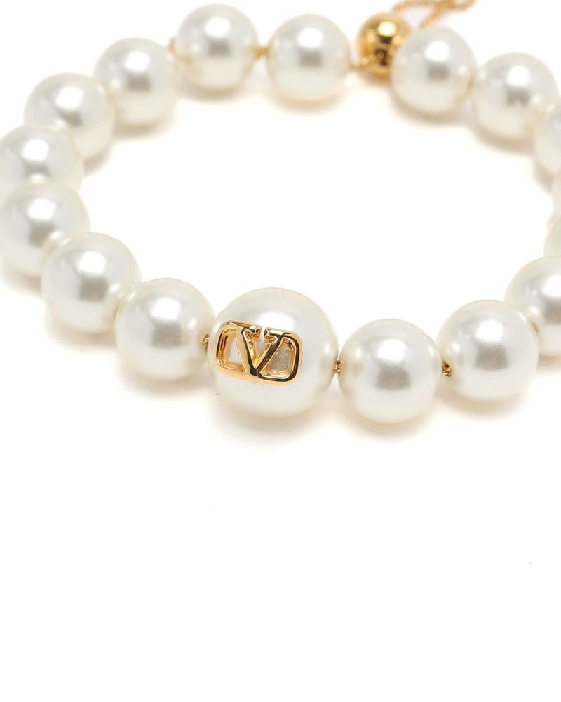 Valentino VLogo Pearl Bracelet