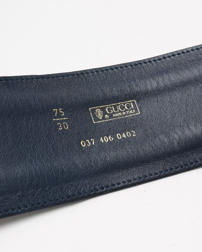 Gucci Leather Waist Belt, Size 75