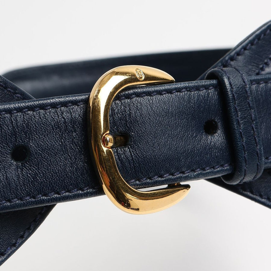 Gucci Leather Waist Belt, Size 75